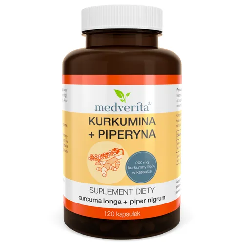 Medverita Curcumin + Piperin 120 Kapseln