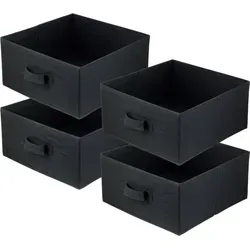 Storage Box  Faltbare Aufbewahrung Boxen 31 X 31 X 15 Cm  Schwarz  4 Stück