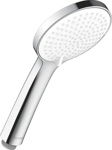 Duravit Handbrause 3jet 110 Chrom/Weiß - Vielseitiger Duschgenuss - Duschbrausen & -köpfe mit 3 Strahlarten für individuelles Duscherlebnis, elegantes Design in Chrom/Weiß, ideal für jedes Badezimmer.
