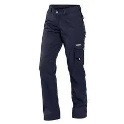 DUNKELBLAUE Arbeitshose für Damen, Gr. 40 - DASSY® Liverpool Women Arbeitshose in DUNKELBLAU, mit praktischen Taschen und Stretch-Einsätzen für optimalen Tragekomfort, ideal für den professionellen Einsatz.