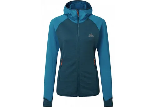 Mountain Equipment W ECLIPSE HOODED JACKET - Leichte Damen-Fleecejacke für Outdoor-Aktivitäten. Die Eclipse Hooded Jacket bietet hervorragende Wärme bei minimalem Gewicht und Packmaß. Ideal für Wanderungen und Skitouren, mit praktischen Reißverschluss-Taschen.