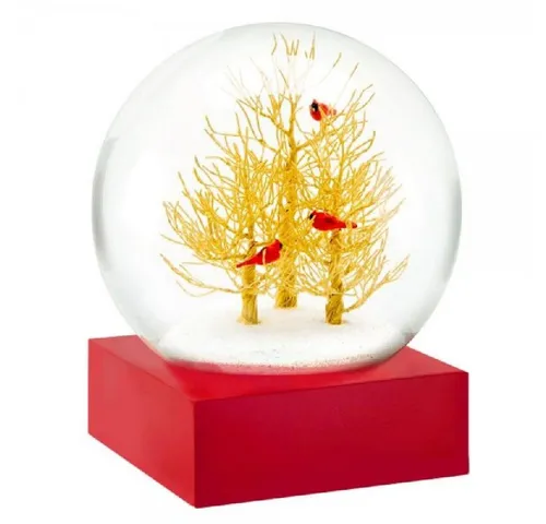 CoolSnowGlobes Golden Boughs Schneekugel - Einzigartige Schneekugel, inspiriert von Kunst und Natur, ideal für Sammler und saisonale Dekoration. Lieferung in attraktiver Geschenkbox.