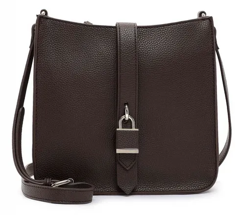 Tamaris Schultertasche Jasmina - Stilvolle Umhängetasche - Elegante Tamaris Schultertasche Jasmina in Dunkelbraun, mit einzigartigem Schlossanhänger und trendiger, genarbter Optik. Ideal für modebewusste Damen, bietet sie ausreichend Platz und ein praktisches Zipperfach.