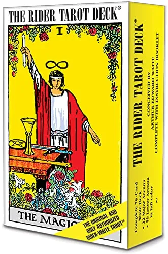 U.S. Games Rider-Waite Tarot Deck: The Authentic Rider-Waite® Tarot Deck with Instruction Booklet, Essential for Tarot Beginners & Expert Readers
