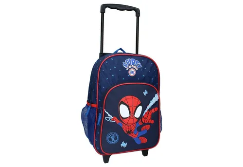 Vadobag Kinderrucksack Spidey Trolley Spider-Man 38 cm - Trolley für Kinder im Spider-Man Design, wasserabweisend und ideal als Handgepäck für Reisen. Verstellbare, gepolsterte Schultergurte für optimalen Tragekomfort.