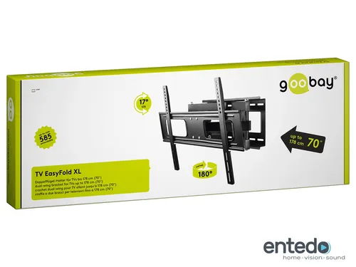 Goobay LCD Plasma LED TV EasyFold XL Wand Halterung Halter Fernseher schwenkbar