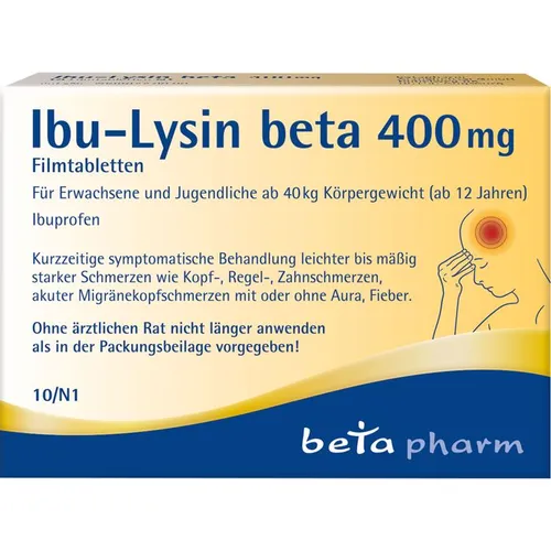 IBU-LYSIN beta 400 mg Filmtabletten 10 St.