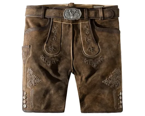 Produktbild Stockerpoint Herren Bertl Trachtenlederhose, Stein geäscht Natur, 50