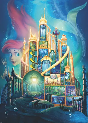 RAVENSBURGER PUZZLE*1000 TEILE*DISNEY CASTLE COLLECTION*ARIEL*NEU+OVP