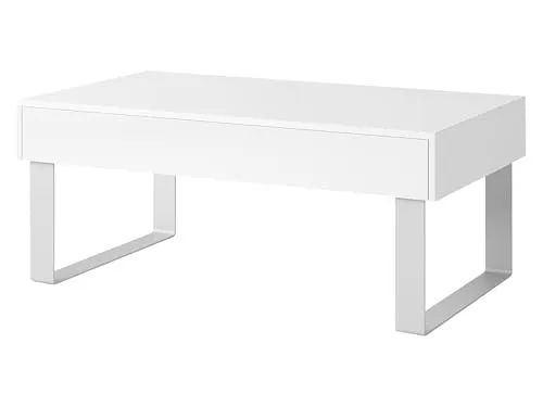 Stylischer Couchtisch Calabrini groß - Beistelltische fürs Wohnzimmer, hochwertig verarbeitet im Industrial Design mit zwei praktischen Schubladen für zusätzlichen Stauraum. Ideal für ein modernes Loft-Ambiente.