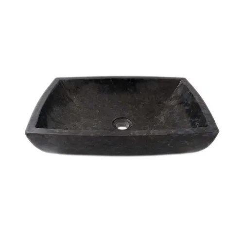 wohnfreuden Aufsatzwaschbecken MARA 50 cm aus Andesit - Hochwertiges Waschbecken aus indonesischem Vulkanstein, handgearbeitet und einzigartig in Struktur. Ideal für stilvolle Badezimmer.