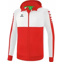 Erima Trainingsanzug Six Wings Trainingsjacke mit Kapuze S - Trainingsbekleidung für Handballer, aus 65% Polyester und 35% Baumwolle, bietet optimalen Komfort und Bewegungsfreiheit beim Training.