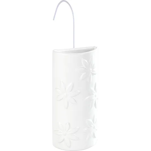 Wenko Luftbefeuchter Blumen Keramik, Raumbefeuchter mit Blumenverzierung für die Heizung Humidificador cerßmico plano Flores Multicolor