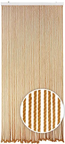 Kobolo Türvorhang Seilvorhang LIGHT BROWN 90x200 cm in braun von Kobolo