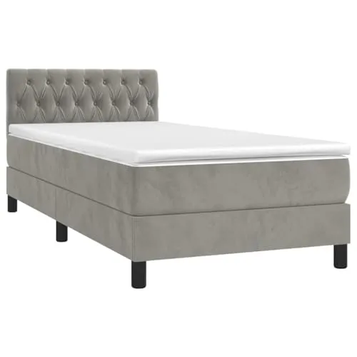 vidaXL Boxspringbett 100x200cm mit Matratze von vidaXL