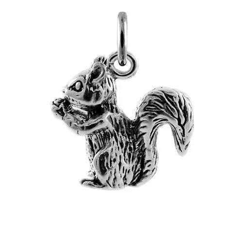 TheCharmWorks Sterling-Silber Eichhörnchen CharmAnhänger | Silver Squirrel Charm