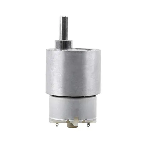 Akozon Getriebemotor DC 12V Drehmomentgetriebe, Elektromotor 3,5/15/30 / 70RPM Reduktion Motor 37MM Getriebemotor RF-500 Miniatur-Getriebemotor(70RPM)