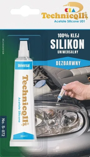 KLEJ SILIKON UNIWERSALNY BEZBARWNY 20ML TECHNICQLL 5902051001072