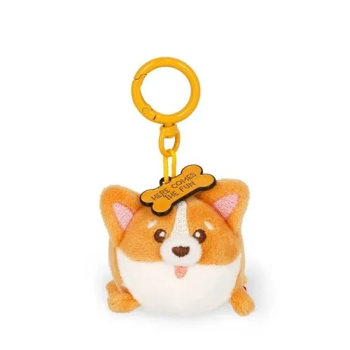 Legami Plüsch-Schlüsselanhänger Super Soft Tiny - Corgi Anhänger Clip Hund