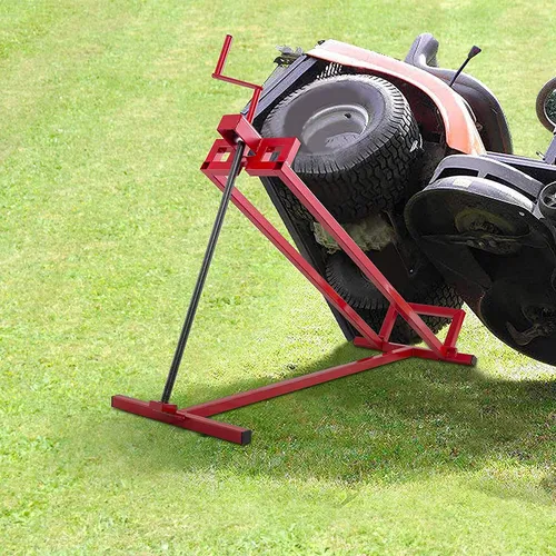 GOPLUS Hebevorrichtung 400kg – Robuste Hebebühne für Rasentraktoren - Praktische Hebevorrichtung mit einer Tragfähigkeit von 400 kg. Ideal für die Wartung von Rasenmähern und kleinen Traktoren. Einfach zu bedienen und platzsparend zusammenklappbar.