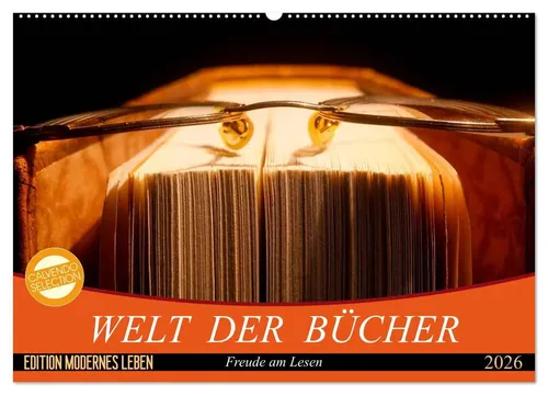 Welt der Bücher Wandkalender 2026 DIN A2 - Entdecken Sie beeindruckende Fotografien aus der Welt der Bücher! Dieser Kalender bietet 14 Seiten voller Kunst und Philosophie, perfekt für Bücherliebhaber und als stilvolle Wanddekoration.