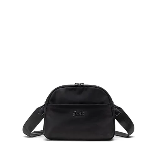 Herschel Unisex Thalia Crossbody Umhängetasche, Schwarz - Umhängetaschen aus 100% recyceltem Material, mit verstellbarem Gurt für Komfort und praktischer Aufbewahrungstasche für organisiertes Packen.
