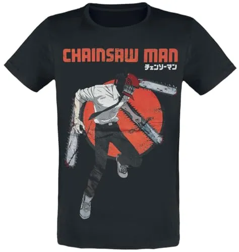 Chainsaw Man Attack Mode Männer T-Shirt schwarz XL 100% Baumwolle Anime, Fan-Merch, TV-Serien