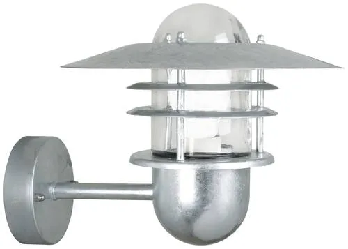 Nordlux Agger 74481031 Außenwandleuchte E27 - Lampen, traditionelle Wandleuchte aus verzinktem Stahl, witterungsbeständig und ideal für nordische Klimabedingungen.