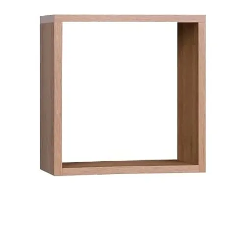 Marmex Grant G16 - Wandregal - Großes Doppelregal zum Aufhängen über den Schreibtisch - Wandregal, Hängeregal - Bücherregal für Bücher, Spielzeug - 42x42x22 Riviera Eiche