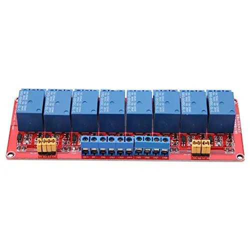 Keenso 8-Kanal-Relaismodul-Relaiskarte mit Low-Level-Optokoppler-Erweiterungskarte für 5V / 12V / 24V (5V)