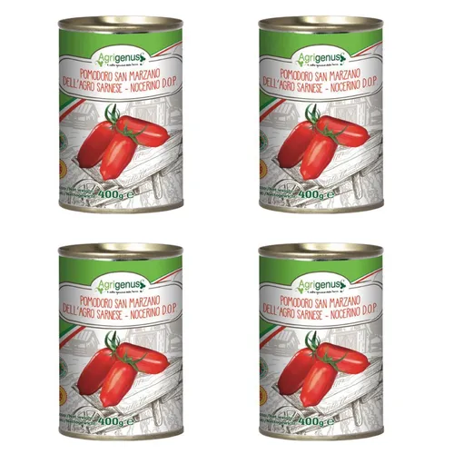  La Vela San Marzano Tomaten DOP 4x 400/260g Pomodoro San Marzano 13,45 EUR/kg