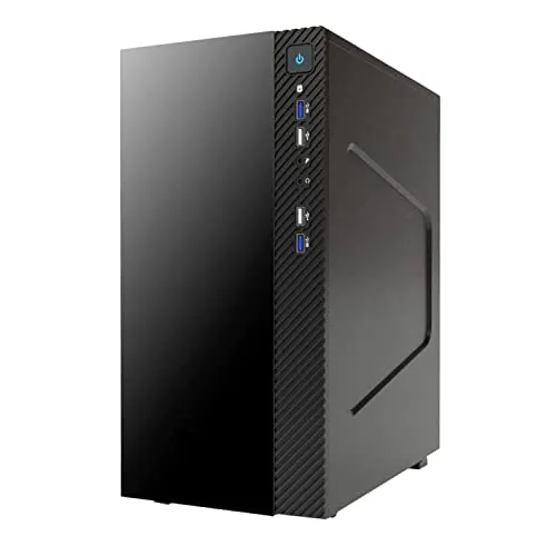 iTek SMALLCOM-G Mini Tower-Gehäuse, mATX, 2xUSB3, 2xUSB2, Glossy, schwarz Case SMALLCOM-G
