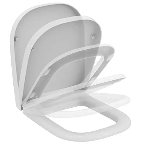 Ideal Standard T639201 Original Softmood WC-Sitz mit Softclosing - WC-Sitz mit Softclose-Funktion für leises Schließen, Scharniere aus Edelstahl, Originalartikel der eleganten Ideal Standard Softmood Serie.
