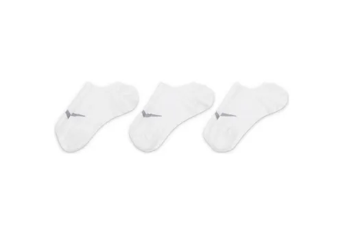 Nike Damen Everyday Plus Socken, White/Wolf Grey, M EU - Praktische Packung mit 3 Paar atmungsaktiven Socken für optimalen Tragekomfort im Alltag.