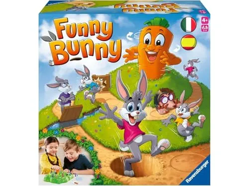 Ravensburger - Funny Bunny, Brettspiele für Kinder 4 Jahre, Spielzeug für Kinder 4 Jahre, Brettspiele für Kinder, Geschenke für Kinder