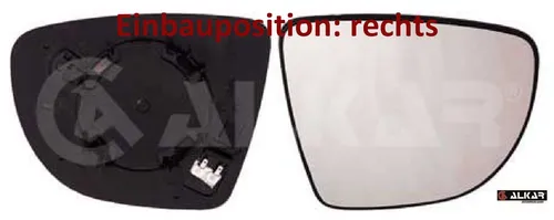 Alkar Spiegelglas, Außenspiegel 6432178 von Alkar