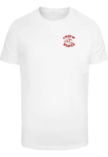 MisterTee Slice Of Heaven Pizza T-Shirt weiß L - Stylisches T-Shirt für Pizza-Liebhaber, aus 100% Baumwolle, ideal für lässige Outfits. Pflegeleicht und bequem, perfekt für den Alltag.