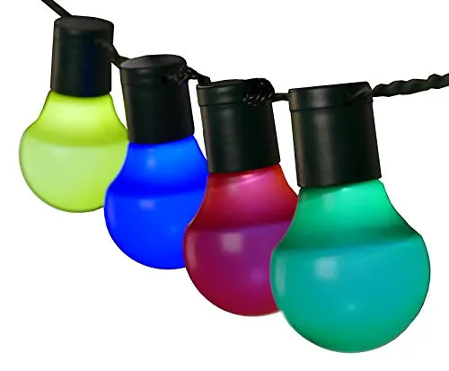 Gartenpirat Partylichterkette bunt 12,5m 50 Kugel Outdoor Strom
