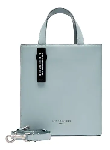 Liebeskind Berlin Handtasche Paper Bag Carter, Spirit - Handtasche aus 100% Leder mit abnehmbarem, verstellbarem Schulterriemen. Stilvolles, genarbtes Design in der Farbe Spirit, ideal für jeden Anlass.