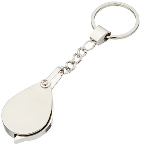 GEO-VERSAND Geocaching Lupe 10x Taschenlupe Schlüsselanhänger, mehrfarbig, 10796