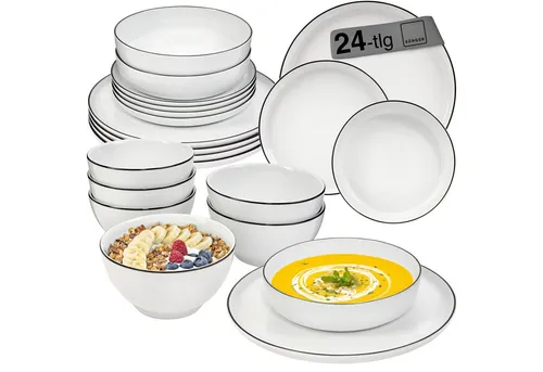 SÄNGER Tafelservice Marlo Black Rim in schwarz von Sänger