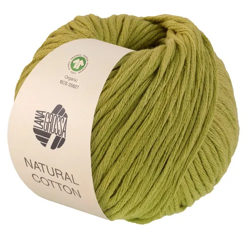 LANA GROSSA NATURAL COTTON Häkelwolle, 80 m (Bio-Baumwollgarn in Millefili-Zwirnung), 50 g