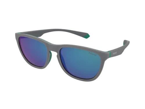 POLAROID Unisex PLD 2133/S Sonnenbrille, 3U5 - Sportbrille in 3U5 GREY GREEN, Größe 56/17/145, bietet optimalen UV-Schutz und kommt mit 2 Jahren internationaler Garantie.