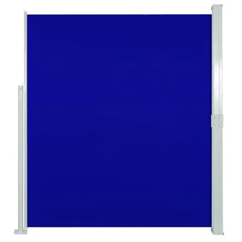 Terrasse Seitenmarkise 160 x 300 cm blau - Sicht- und Sonnenschutz - Sonnenschirme: Stilvolle Seitenmarkise für Privatsphäre und Windschutz, aus langlebigem, UV-beständigem Polyester, mit automatischer Rückrollfunktion und einstellbarer Breite.