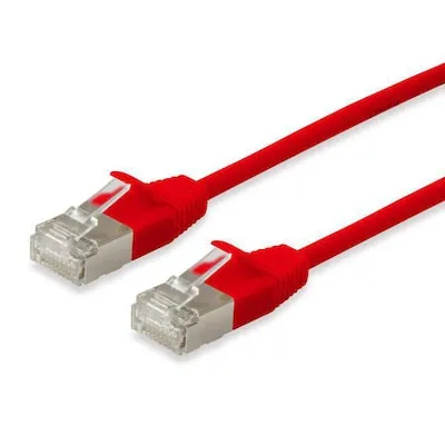 Equip Patchkabel Cat6A S/FTP 2xRJ45 2.00m rot (SSTP) Slim