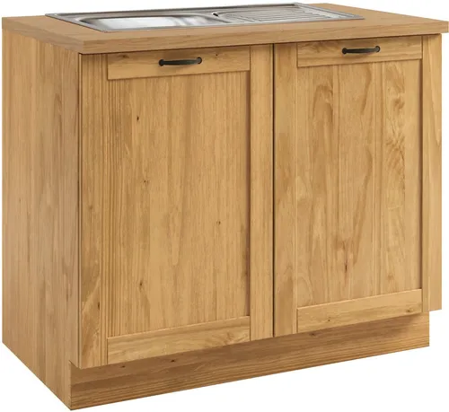 Home affaire Spülenschrank Teramo 100 cm mit Einbauspülbecken