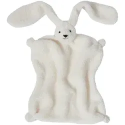 nordic coast company Schnuffeltuch Hase, 38 cm, kuscheliges Babyspielzeug - Kuscheliger Hase aus Oeko TEX zertifiziertem Bouclé, ideal für Babys. Extralange Öhrchen und unebene Struktur fördern das Greifen und Spielen. Pflegeleicht bei 30 Grad, perfekt als Geschenk zur Geburt oder Taufe.