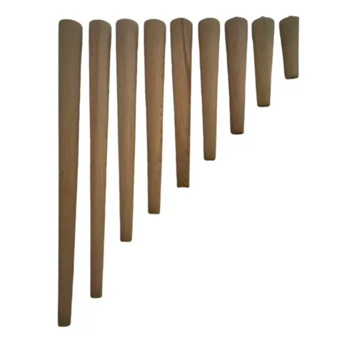 Euro Tische Tischbeine aus massivem Naturholz - Robust & Stabil - Möbelfüße aus hochwertigem Naturholz mit individueller Maserung, ideal für verschiedene Tischarten. Einfache Montage und in verschiedenen Größen erhältlich für flexibles Design.