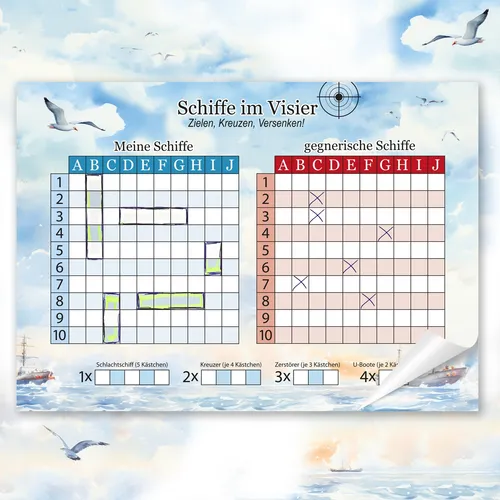 TOBJA Schiffe versenken Spiel