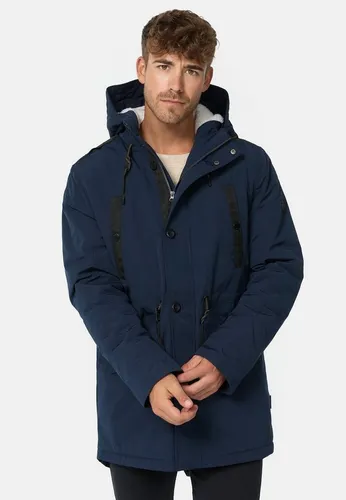 Indicode Winterjacke INBenicio, Navy - Stylische Funktionsjacke für den Winter - Funktionsjacken in Navy mit Kapuze und Regular Fit, ideal für kalte Tage und Freizeitaktivitäten.